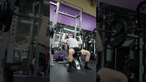 180 Seated Overhead Press! #shorts