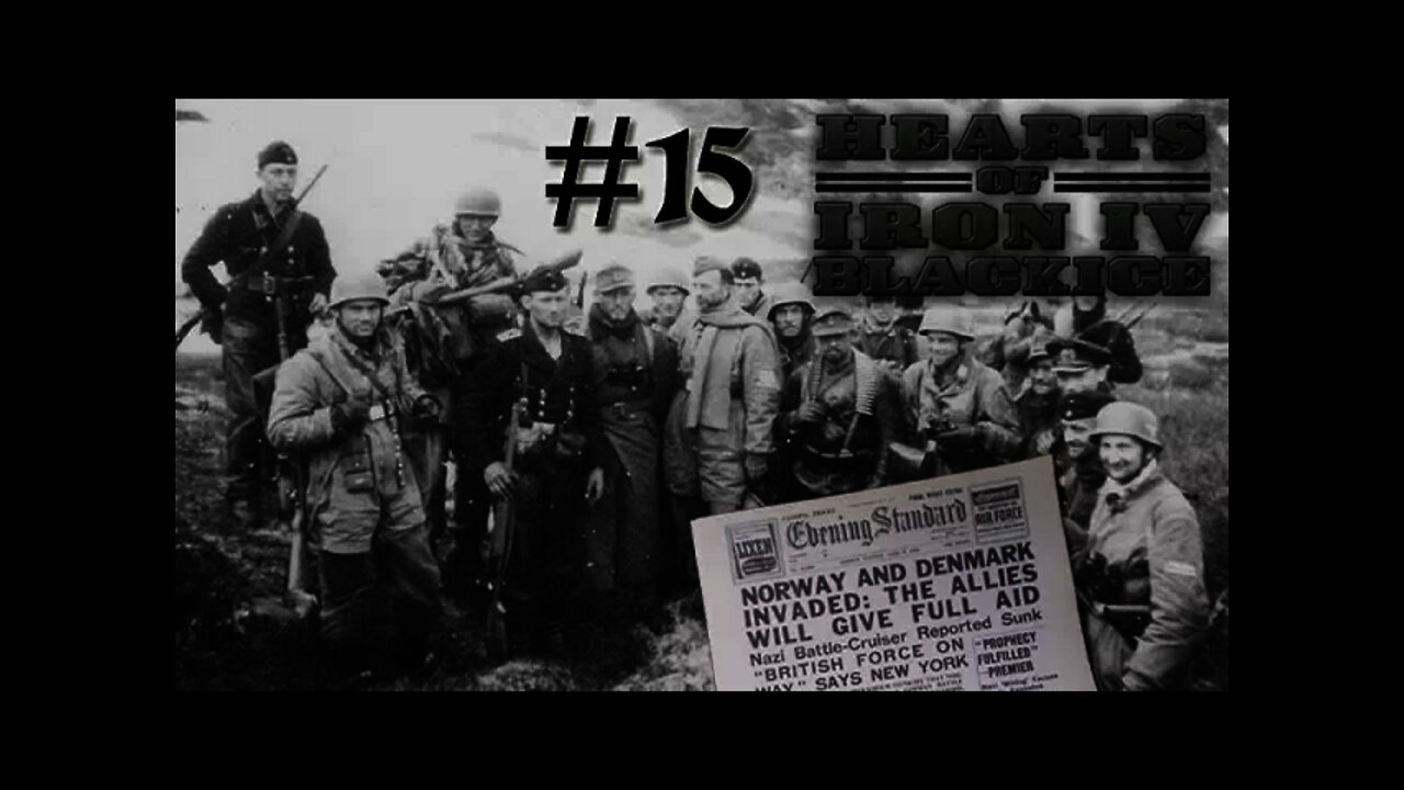 Hearts of Iron IV DoD BlackICE - Germany 15 Norway Operation Weserübung