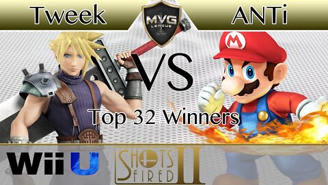 #THE Tweek (Cloud) vs. ANTi (Mario & Sheik) - Top 32 Winners - Shots Fired 2