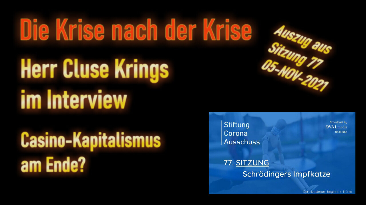 Die Krise nach der Krise - ist der Casino-Kapitalismus am Ende?