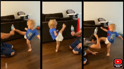 little baby Karate Kungfu training January 11, 2022