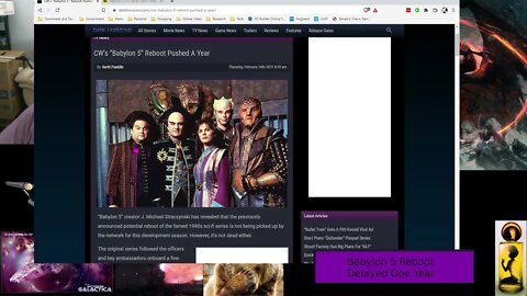 Babylon 5 Reboot Delayed One Year, Ep 0027