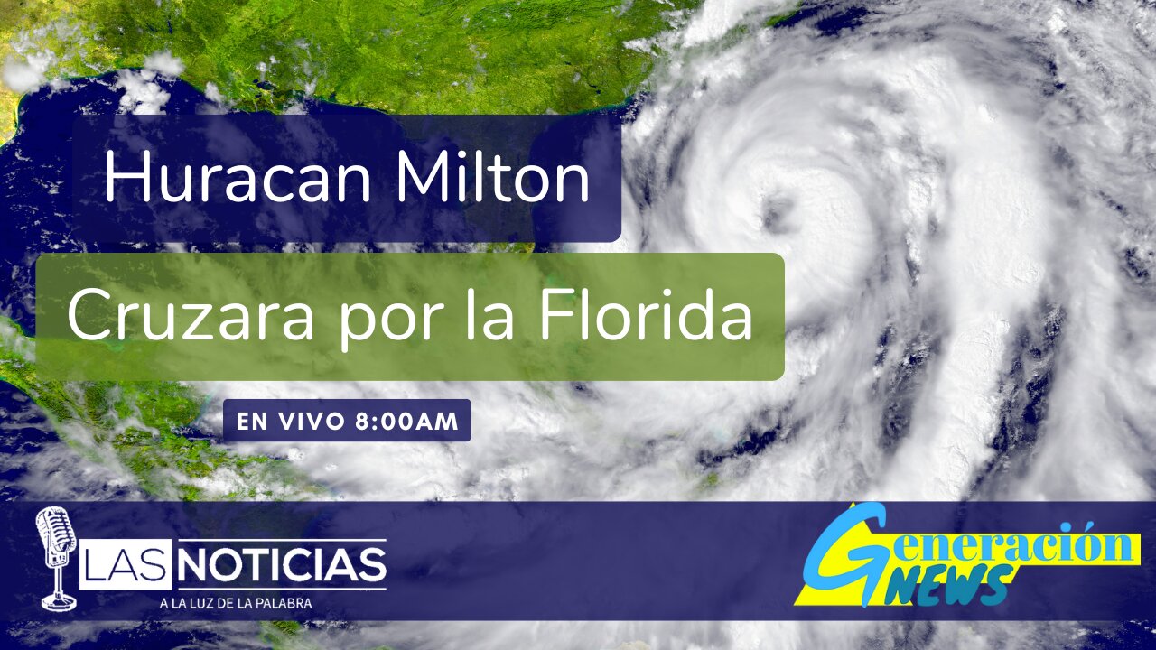 Huracán Milton Cruzara la Florida.