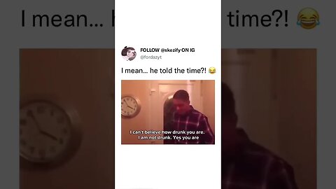 I am not drunk (I mean he did took the time)😭😂#shorts #wife #uk #husband