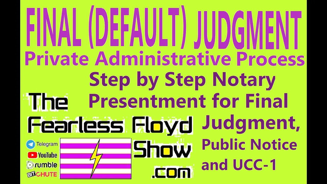 FINAL (DEFAULT) JUDGMENT - Final Nail: Private Administrative Process