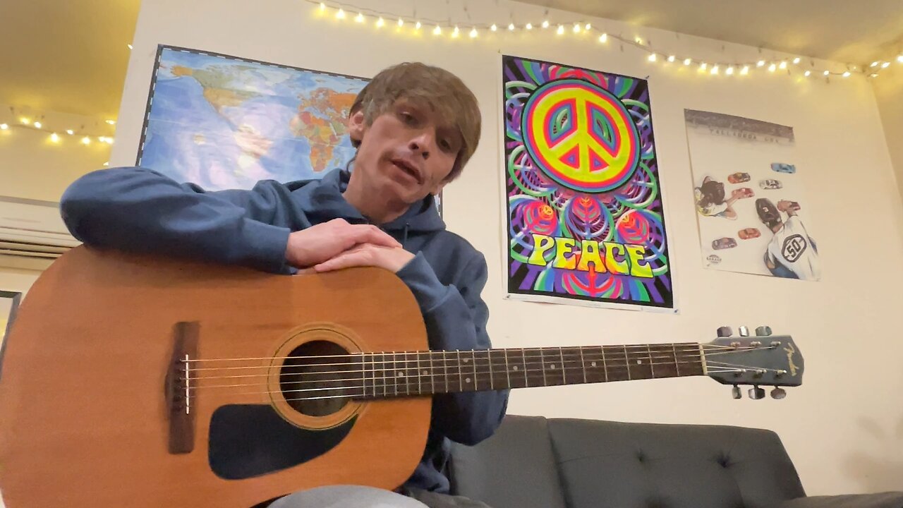 Learning the guitar- Day 14- clip 1