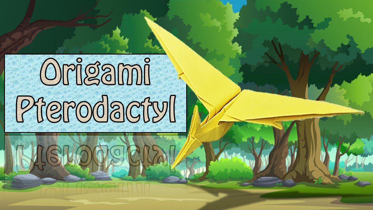 How to Make Origami Pterodactyl (Designed by Gary Easy Origami)