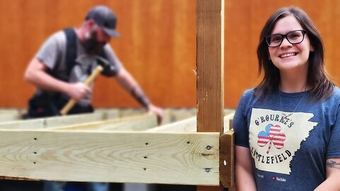 SHED TO HOUSE deck gets FINAL EXTENSION | DIY | Tiny Homestead In The Woods