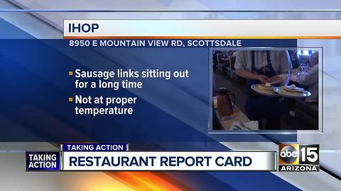 Restaurant Report Card: 18 Valley restaurants fail health inspection in August