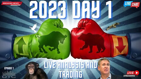 First Trading Day of 23', how will we start the year? Live market analysis, trading and discussion.