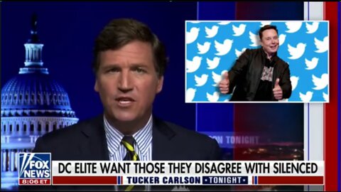 Tucker on how the MSM are freaking out at the prospect of Elon Musk purchasing Twitter