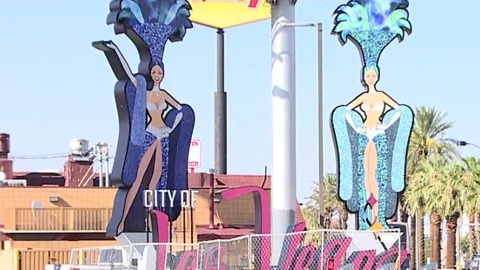 Work complete on new downtown Las Vegas sign