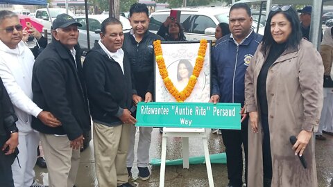 The #lions Rita Persaud #Ritapersaud Street Naming Ceremony on 103rd and 92nd Street Queens NY Pt 1