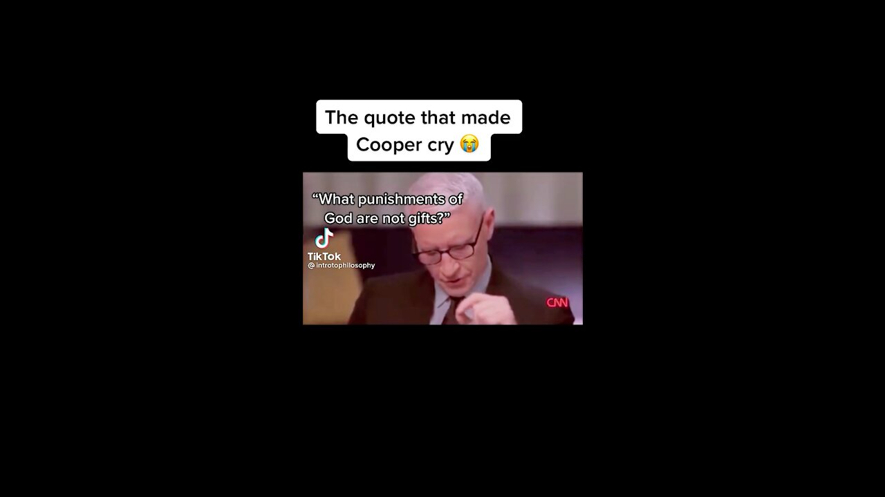 The quote that made Anderson Cooper Cry