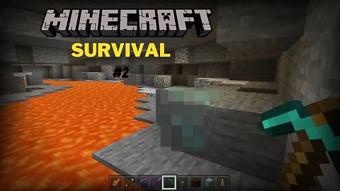 Finding of the rarest ore in minecraft | Minecraft: Survival With My Friend - Episode 2