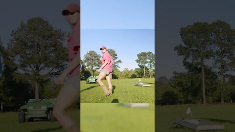 #shorts | WE PLAY REDNECK GOLF | GARDEN GOLF | GOPRO ATTACHED TO GOLF CLUB EPIC VIEW | CIWTG