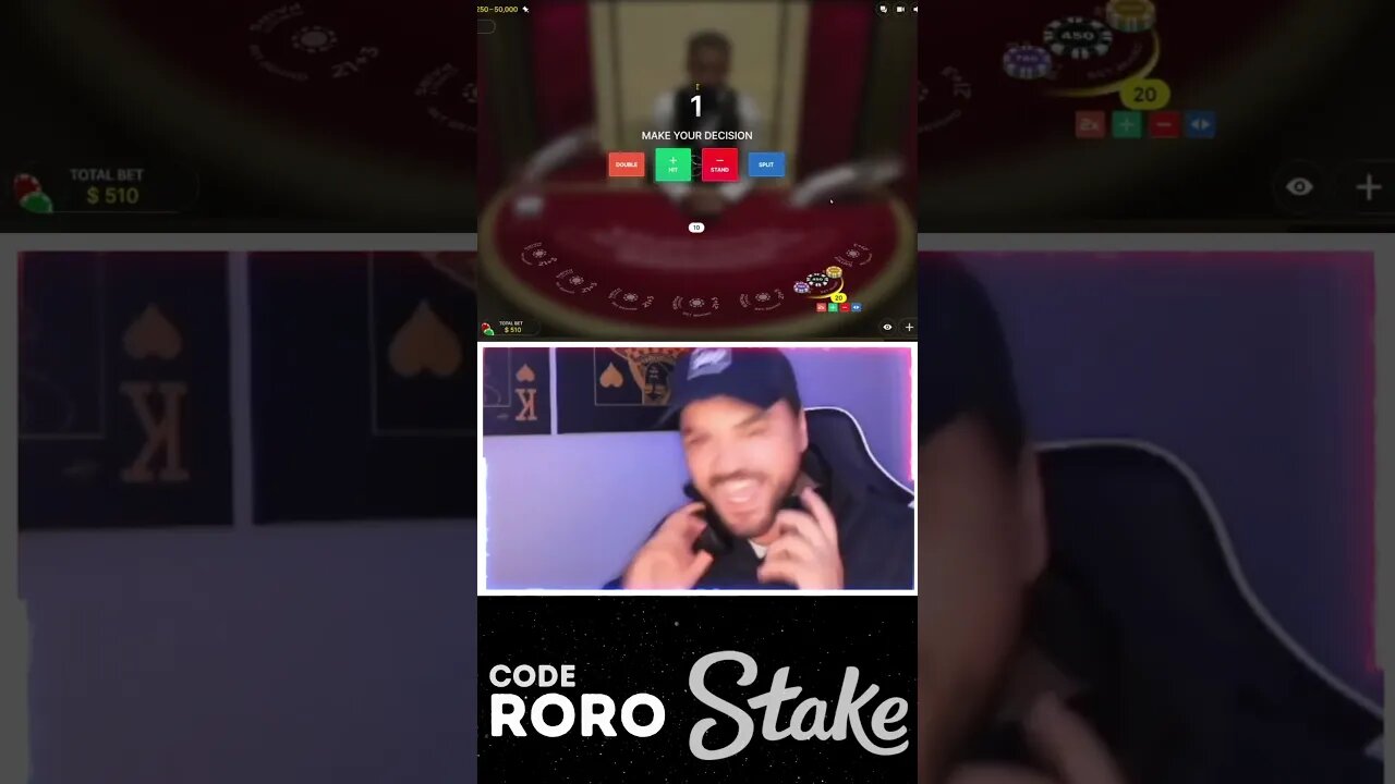 BIGGEST BLACKJACK WIN #stake #casino #shortsyoutube