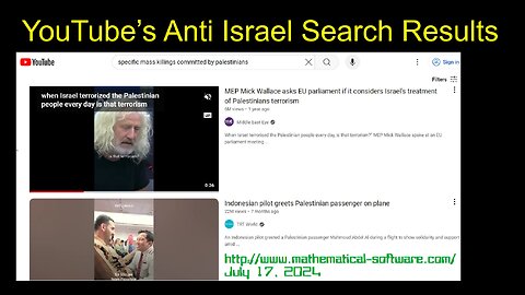 YouTube's Anti Israel Search Results: A Deeper Look