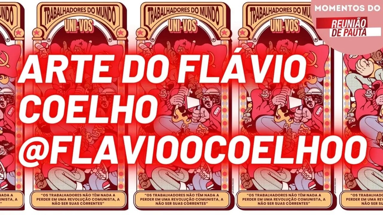 Arte do Flávio Coelho @flavioocoelhoo | Momentos Reunião de Pauta