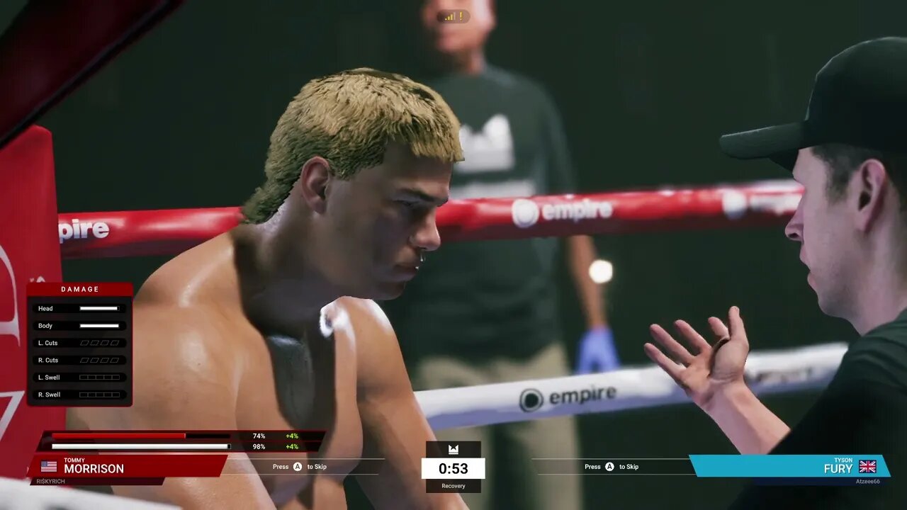 Undisputed Boxing Online Unranked Gameplay Tommy Morrison vs Tyson Fury