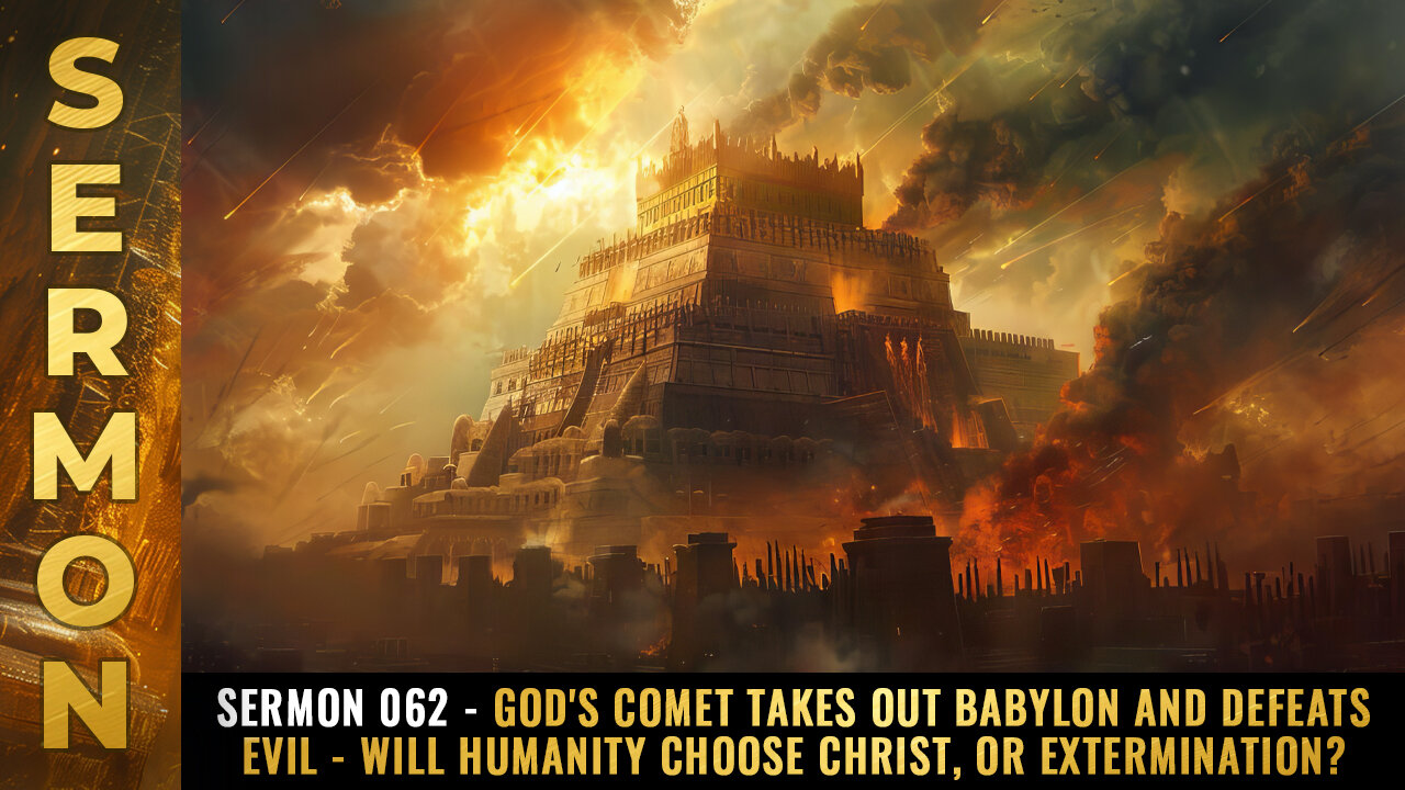 Mike Adams Sermon 062 - God's comet takes out BABYLON and defeats EVIL - Will humanity choose Christ, or extermination?
