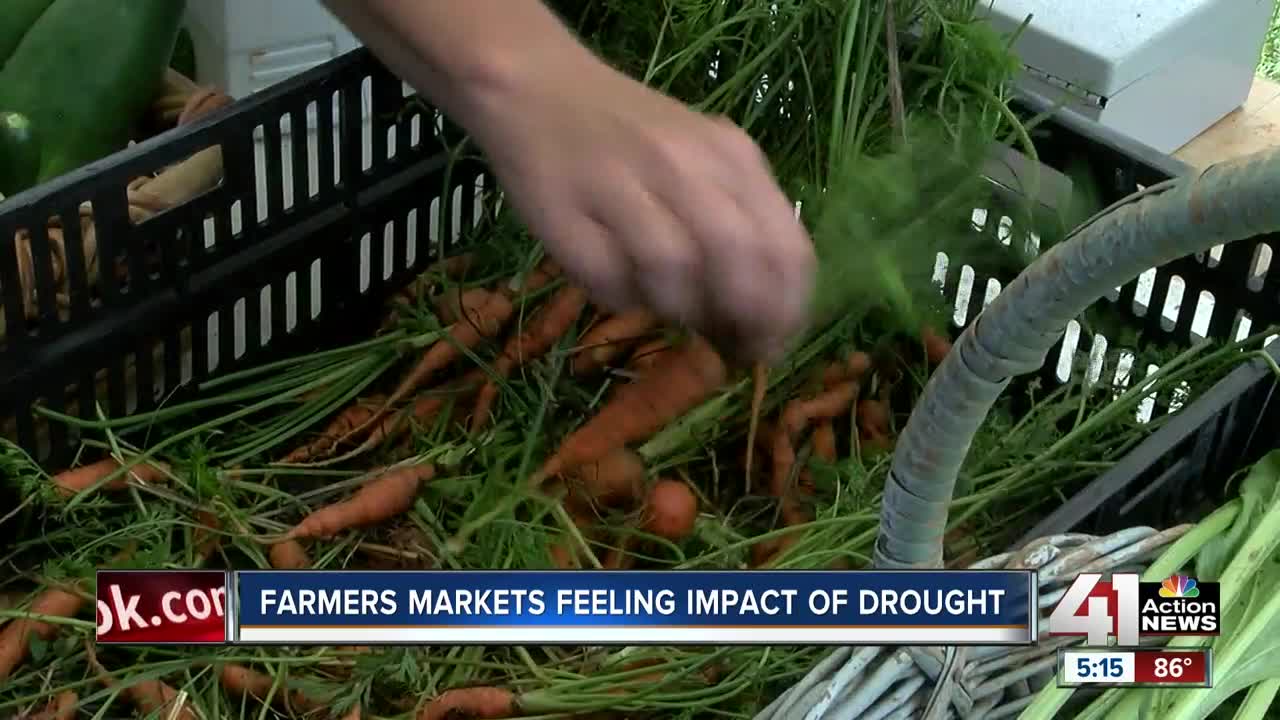 Drought impacts KC-area farmer's markets