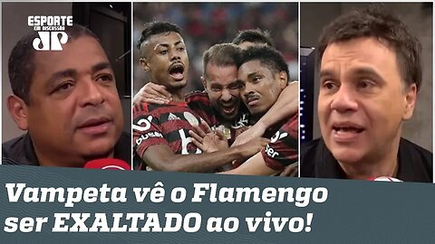 Vai ter que ENGOLIR! Vampeta se dá mal e vê o Flamengo ser EXALTADO ao vivo!