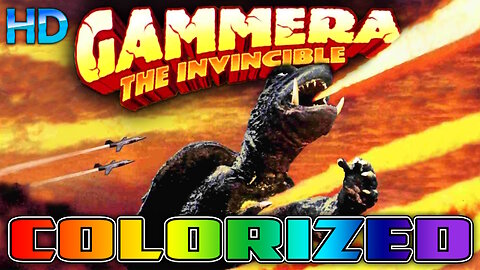 GAMMERA THE INVINCIBLE - AI COLORIZED - Cult Japanese Science Fiction Film