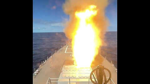 USS Shoup Launches SM-2 Missile