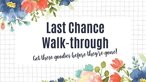 Last Chance Mini Catalog Review with Cards by Christine
