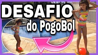 DESAFIO DO POGOBOL na PISCINA . 3 irmãs demais