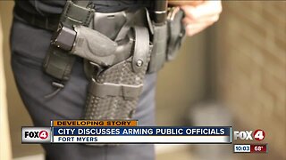 City discusses arming pubic officials