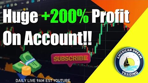 Huge +200% Profit On Account Stock Market