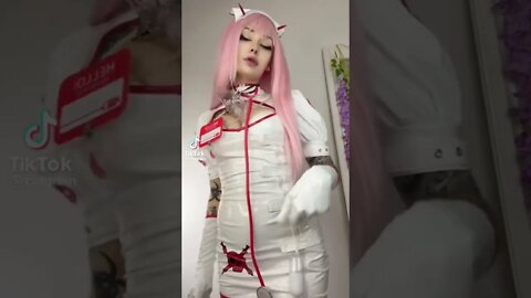 Hot cosplay nurse🎂🥵 #shorts #tiktok #trendingshorts #cosplay #latex #hot