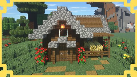 Minecraft | How to Build a Small Spruce Survival House for Beginners