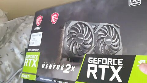 Unboxing my new NVIDIA Geforce MSI 3060 TI 8gb Graphics video card for my i5-12600K PC