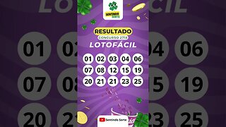 🍀 Resultado LOTOFACIL 2718 | Sentindo Sorte #shorts