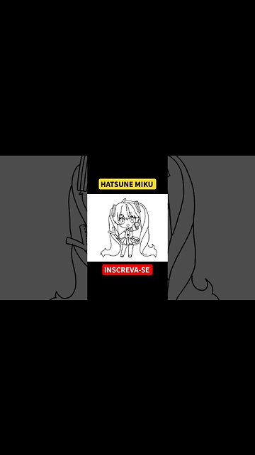 COMO DESENHAR HATSUNE MIKU #shorts #hatsunemiku