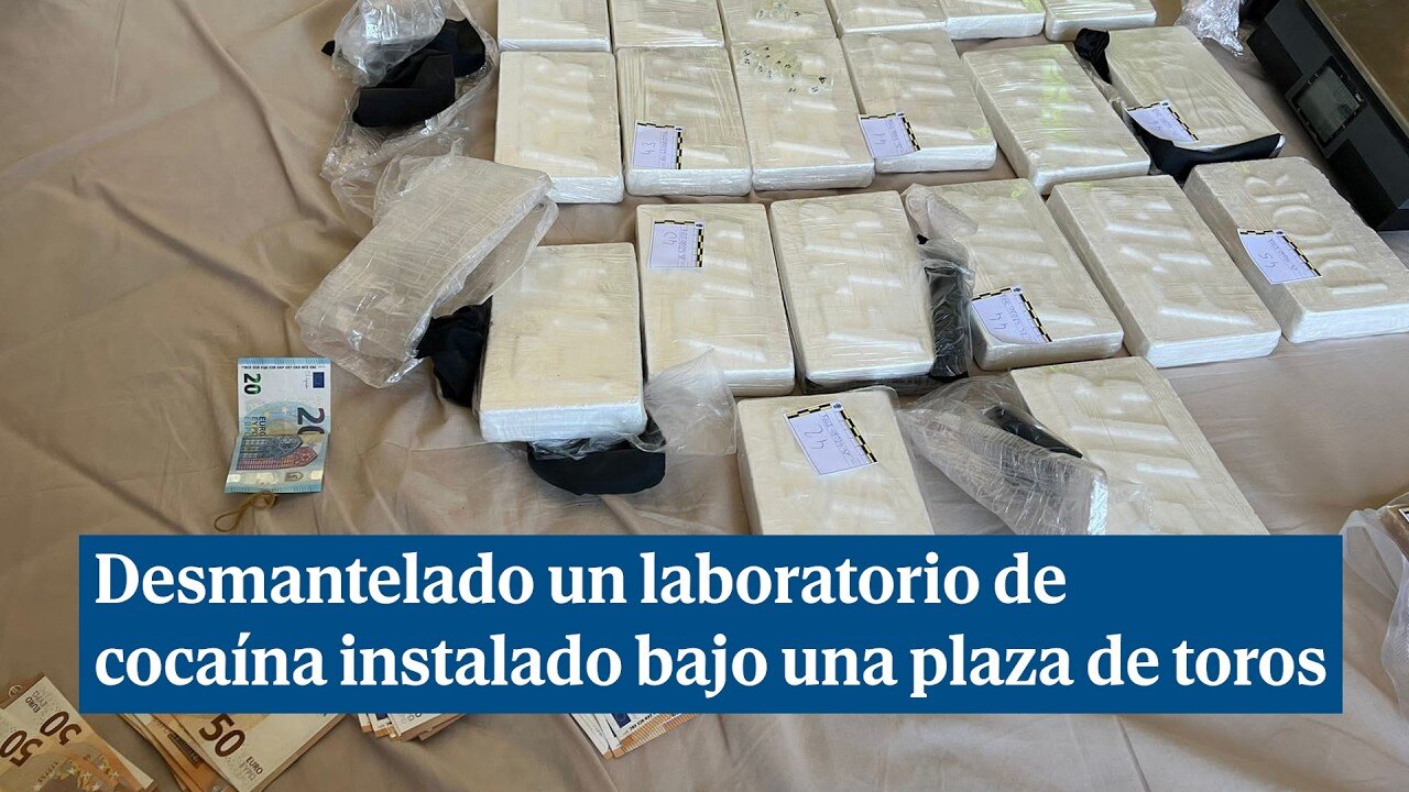 Desmantelado un laboratorio de cocaína instalado bajo una plaza de toros en un pueblo de Toledo