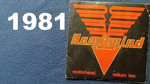 Hawkwind motorhead valium ten , 7 inch 45 rpm, FLS205, flickknife, United Artists, 1981