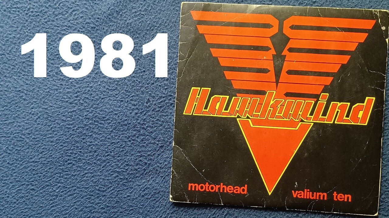 Hawkwind motorhead valium ten , 7 inch 45 rpm, FLS205, flickknife, United Artists, 1981