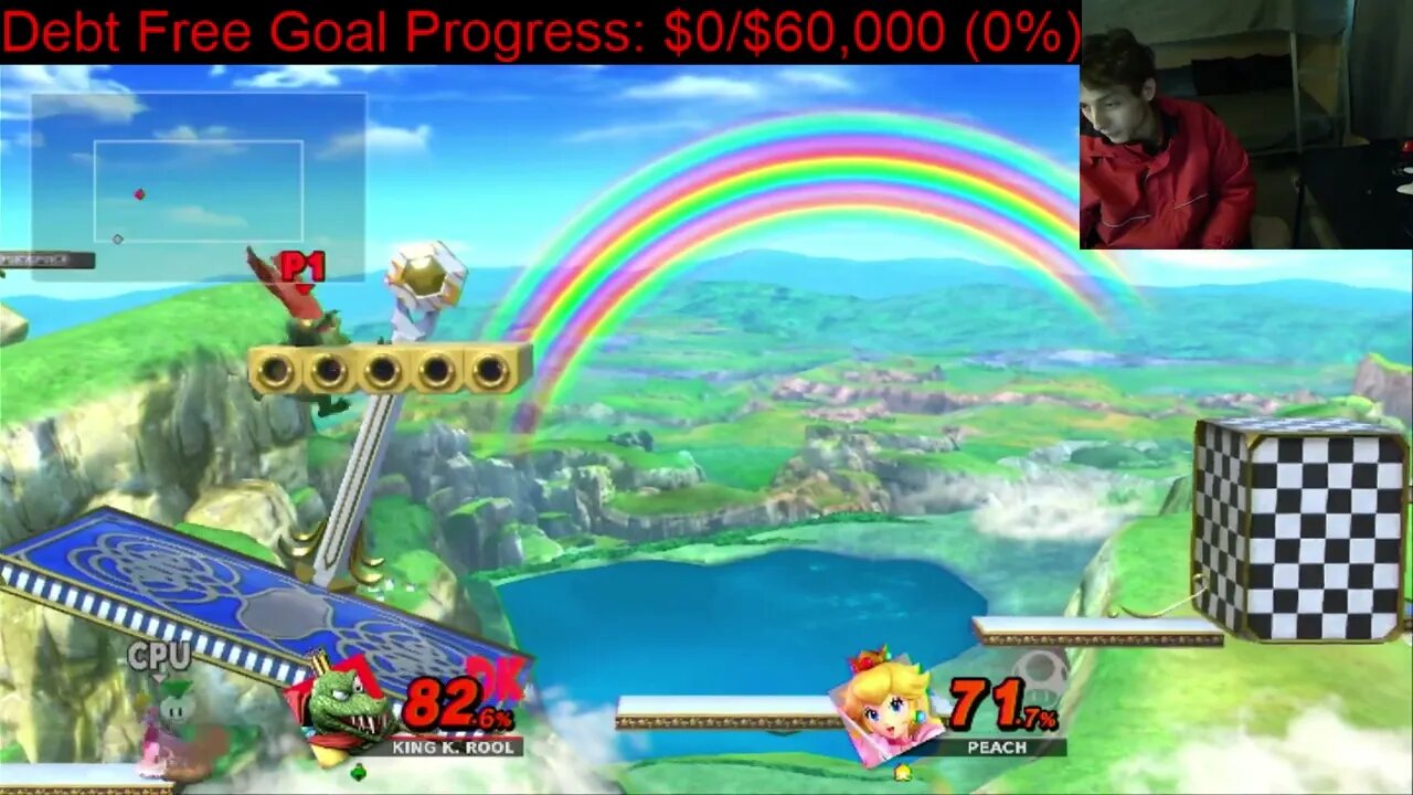 King K Rool VS Peach On The Hardest Difficulty In A Super Smash Bros Ultimate Match