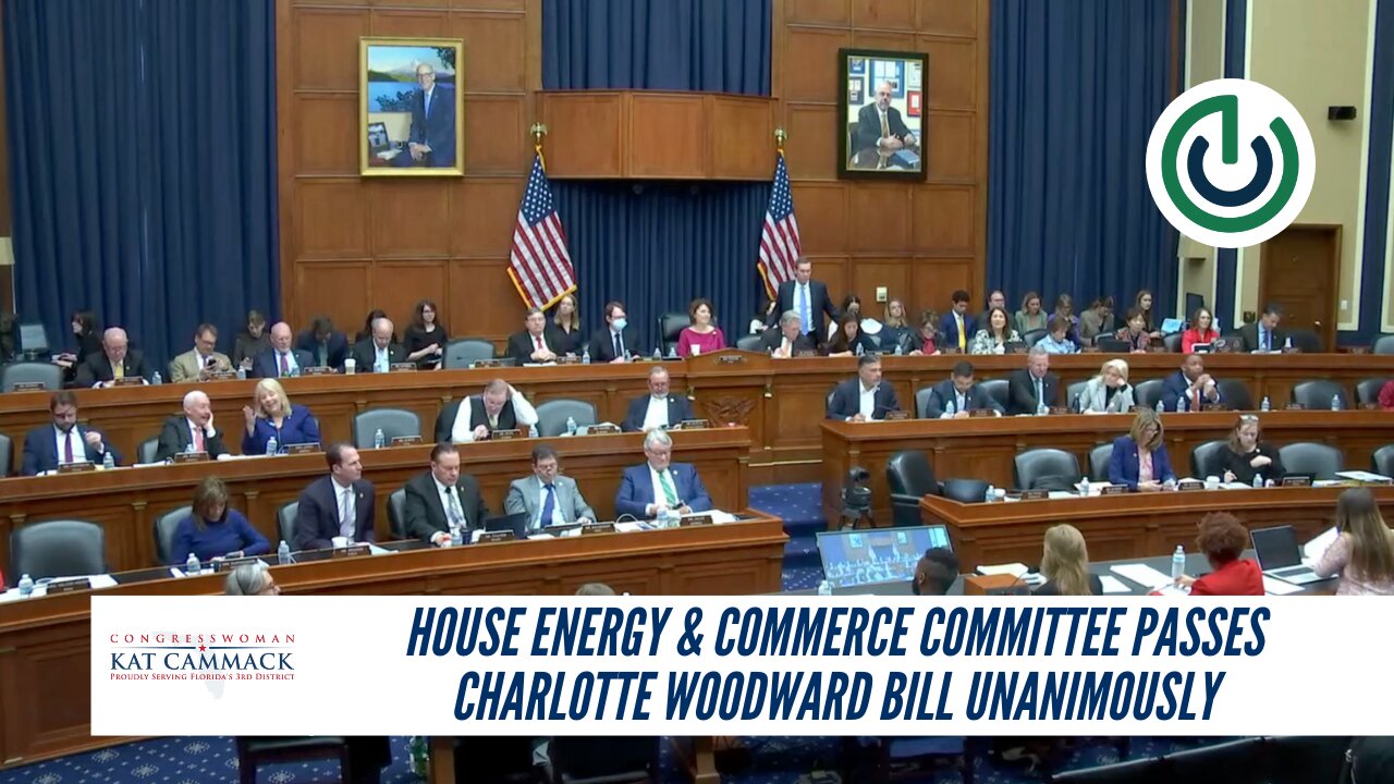 House Energy & Commerce Committee Passes Charlotte Woodward Bill Unanimously