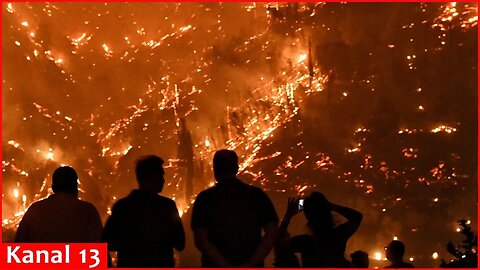 Hundreds battle deadly wildfire in Greece for third day straight