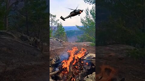 Flew by Helicopter to the Fire