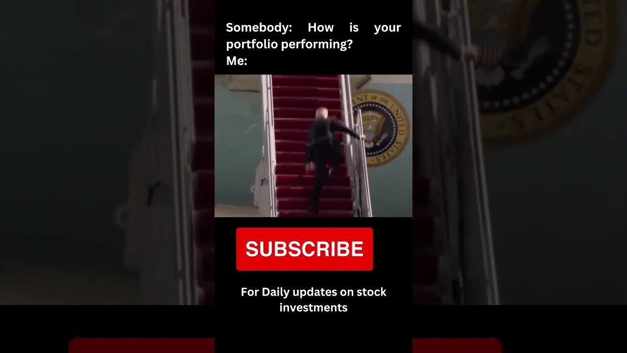 stock market portfolio performance #shorts #portfolio #stockmarket #funnyvideo #memes