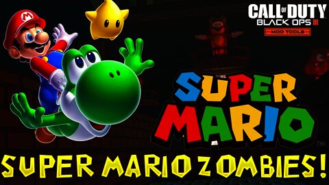 SUPER MARIO HALLOWEEN ZOMBIES MAP! - SAVE THE PRINCESS!! (Black Ops 3 Mods)