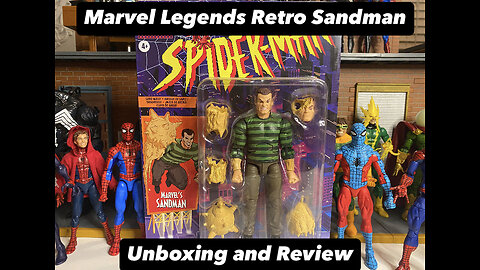 Marvel Legends - Retro Card Sandman - Unboxing and Review