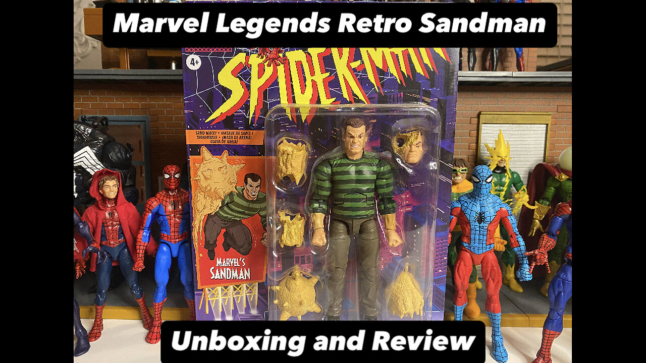 Marvel Legends - Retro Card Sandman - Unboxing and Review