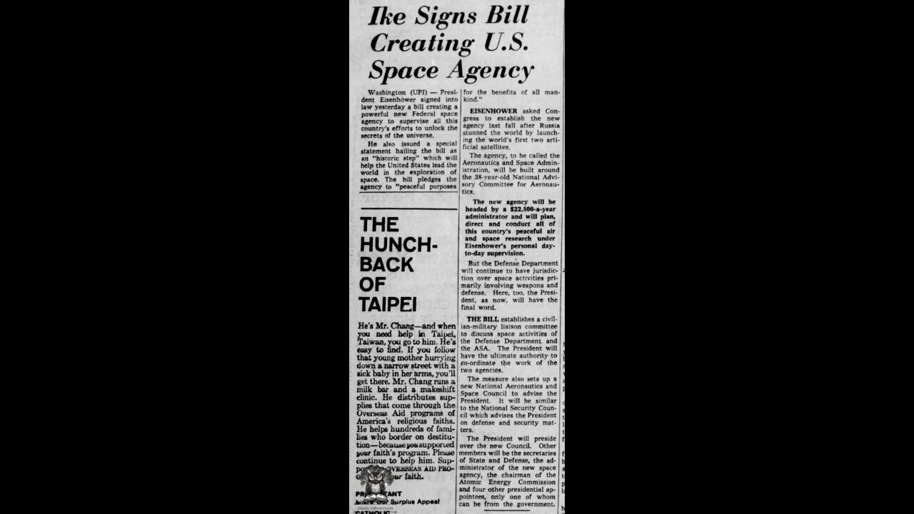 #OnThisDate October 1, 1958 - Space Race Catalyst